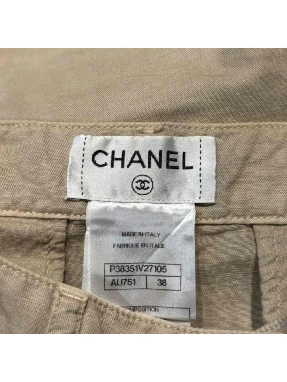 CHANEL name linen